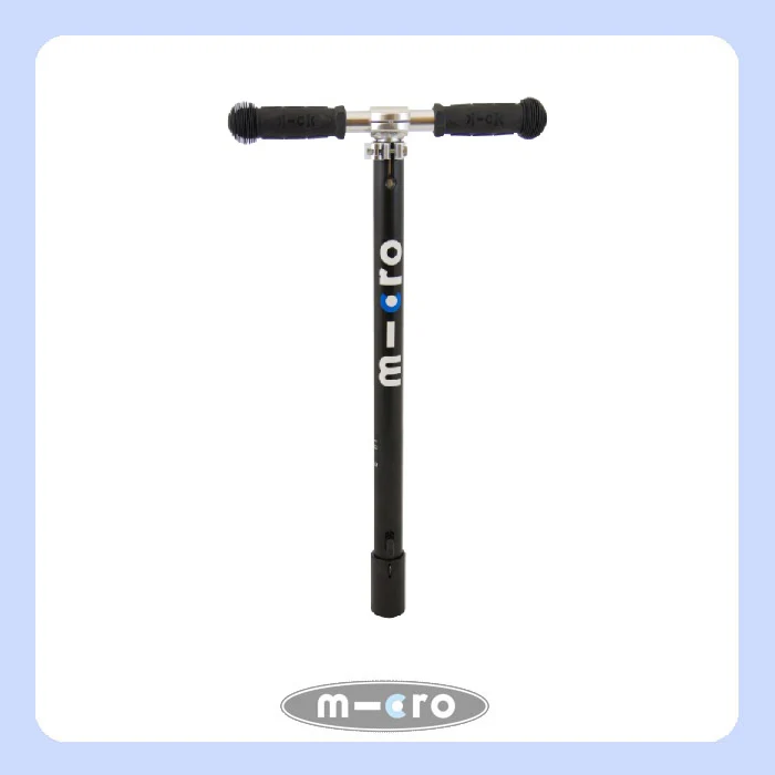 Handle Bar T In Black Complete Mounted with Micro Logo