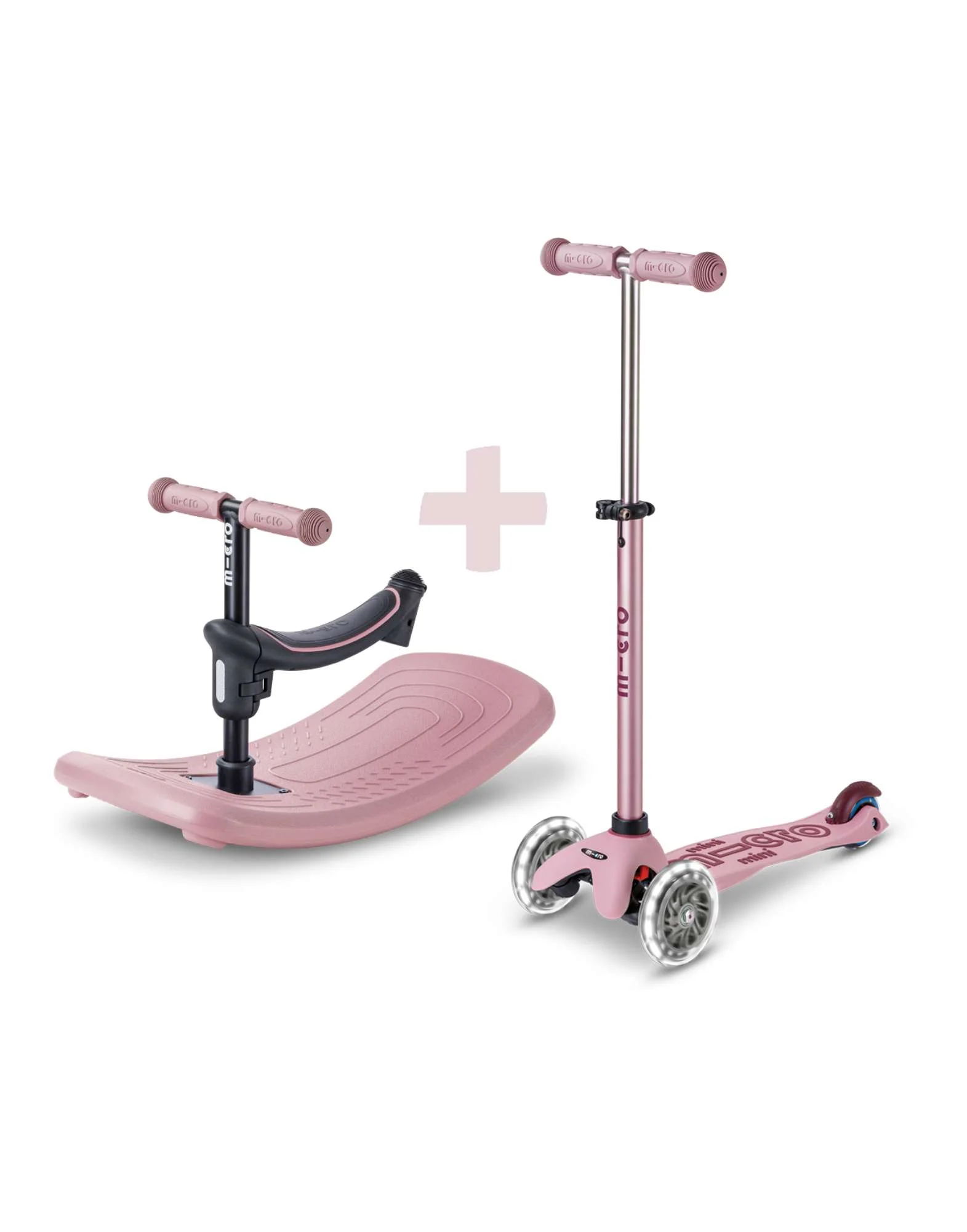 Micro Rock & Go Mini Deluxe LED 3 Wheel Scooter - Image 4
